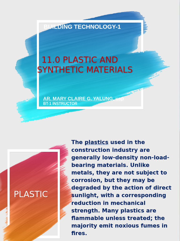 Plastic Materials in Construction | PDF | Polyvinyl Chloride ...