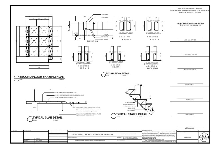 2 Storey Residential Building Design | PDF | Civil Engineering ...