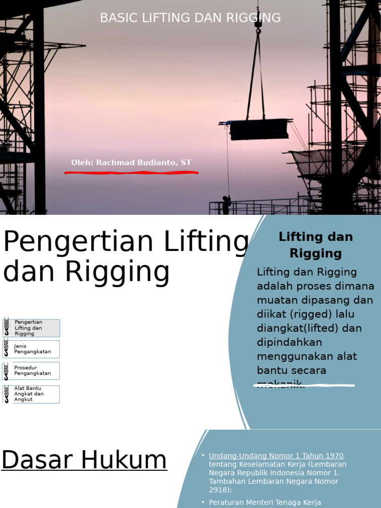 Pengertian Lifting dan Rigging | PDF