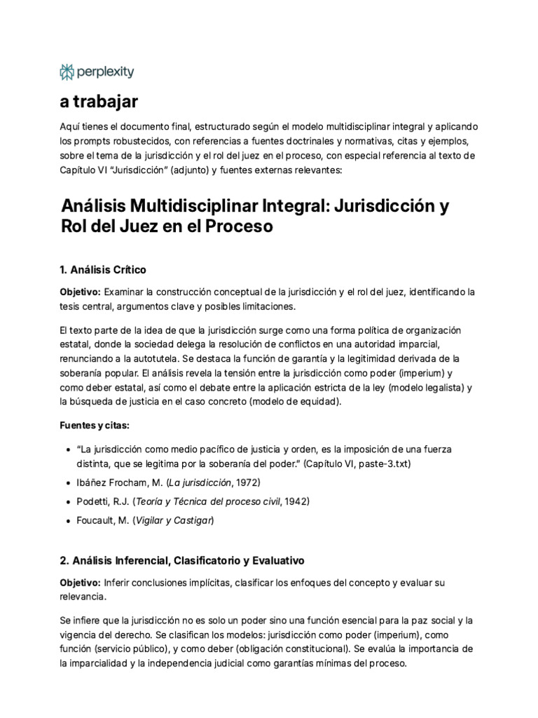 Jurisdicción y Rol del Juez en el Proceso | PDF | Jurisdicción | Juez