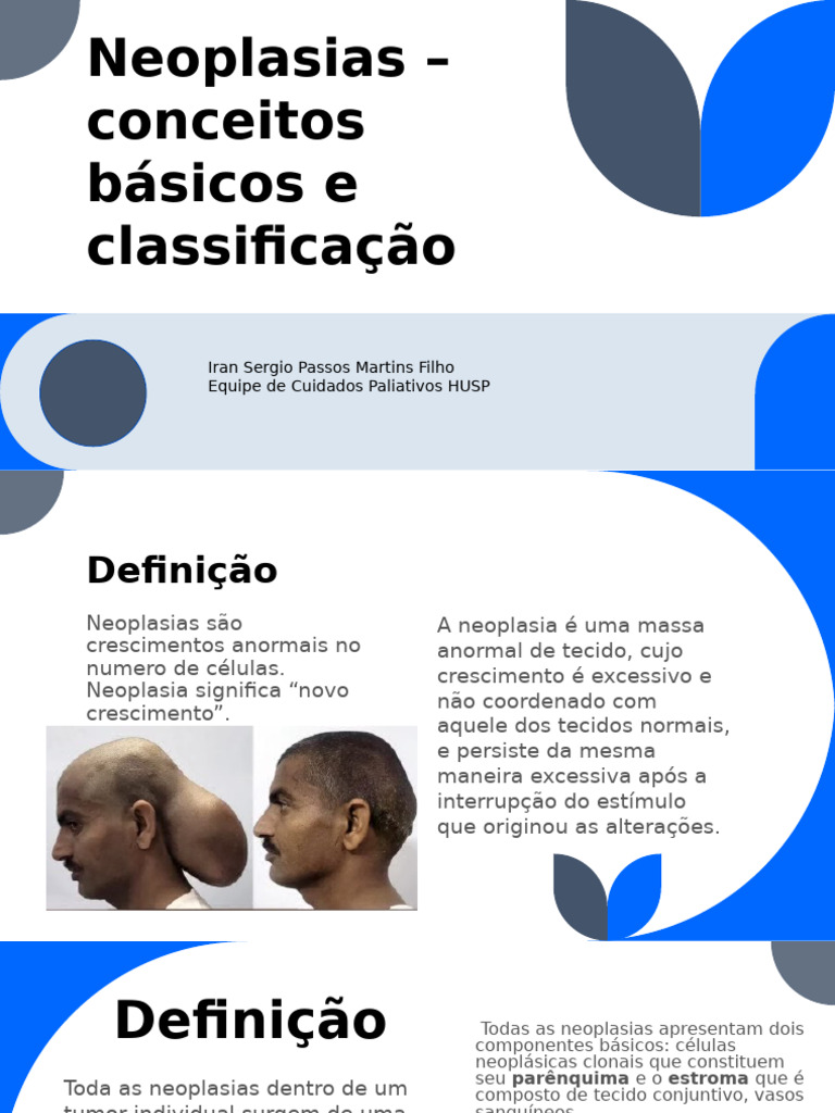Neoplasias - Conceitos Básicos e Classificação | PDF | Neoplasmas | Câncer