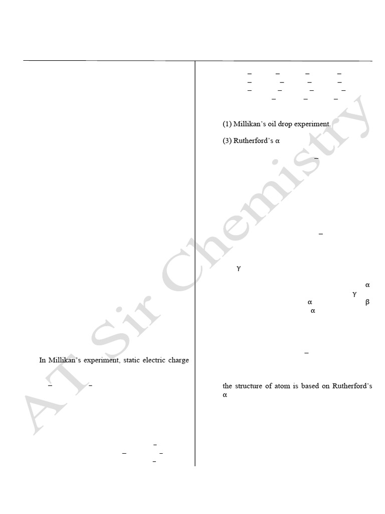 Ch02 Atomic Structure Antim Prahar QP | PDF | Electron | Atoms