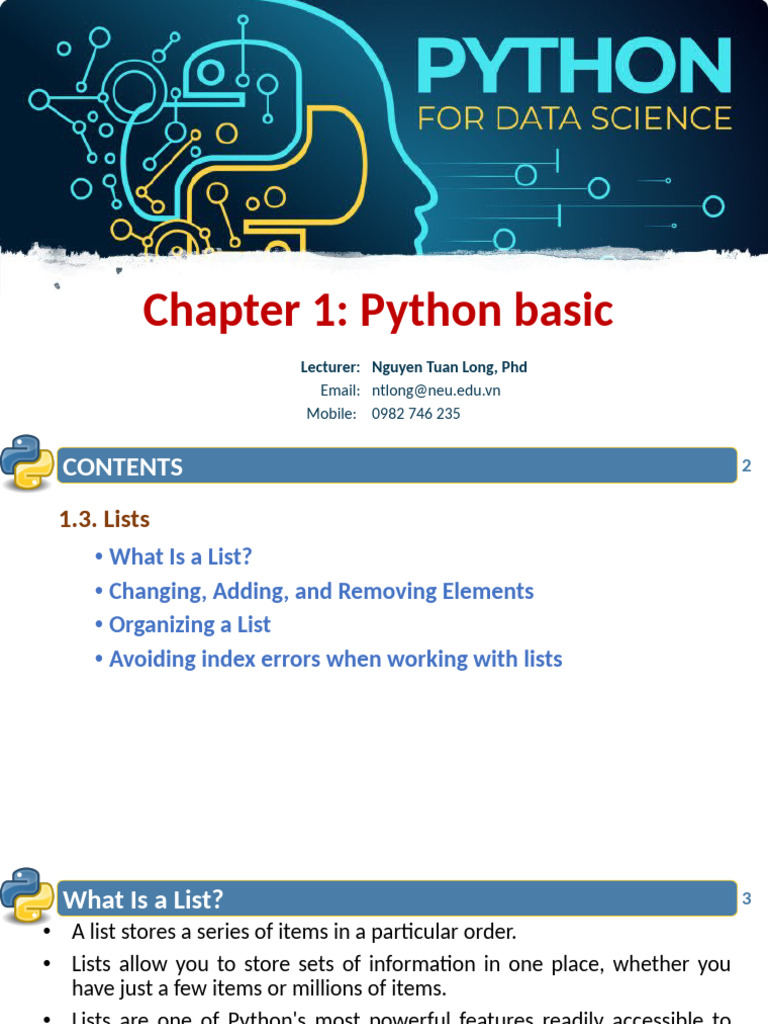 3 Lists | PDF