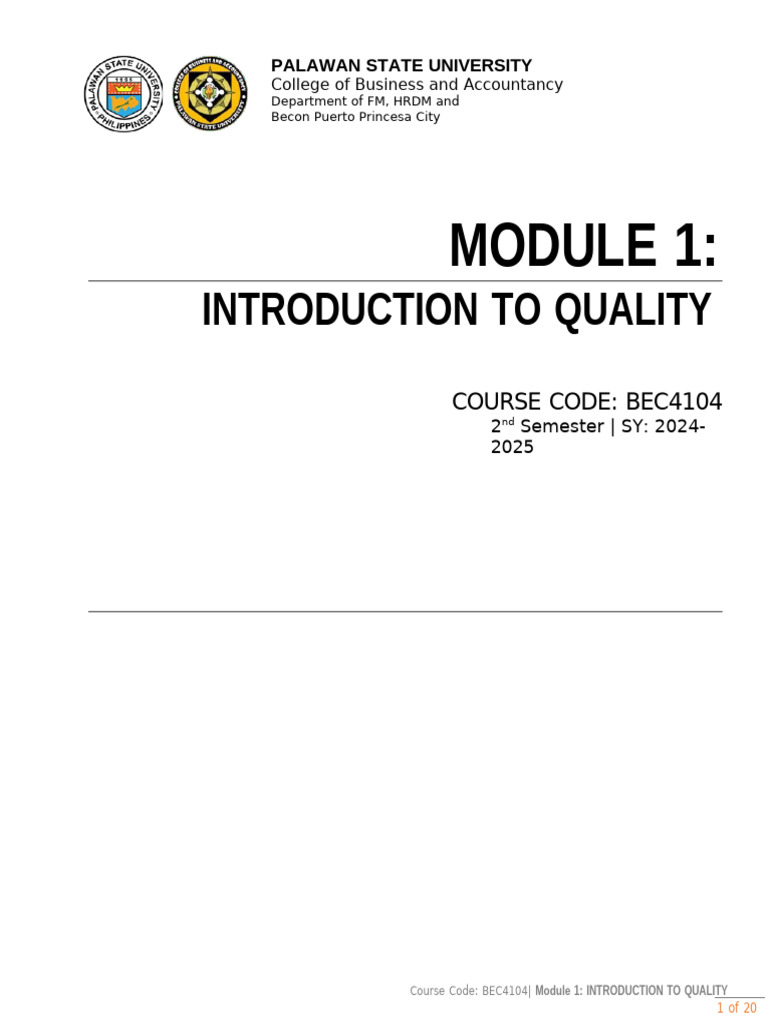 Inbound 3304130430326822339 | PDF | Quality (Business) | Quality Management