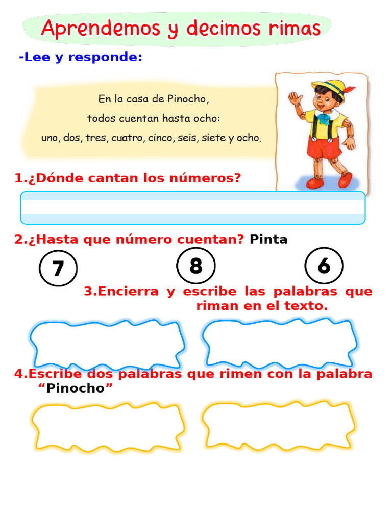 Aprendemos y Decimos Rimas 2° | PDF