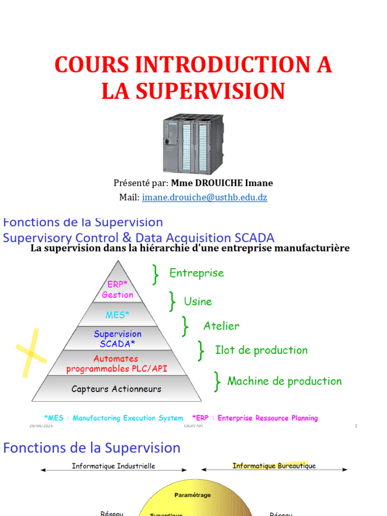 Introduction à la Supervision SCADA | PDF | Scada | Informatique