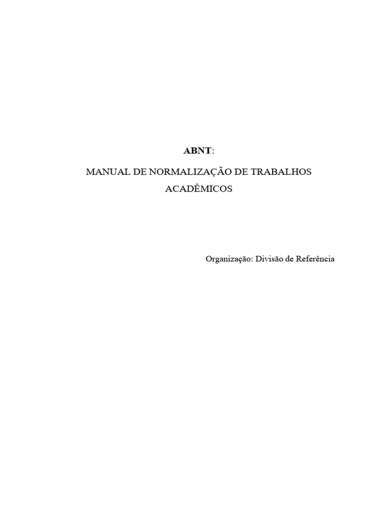 Normas ABNT para Trabalhos Acadêmicos 2025 | PDF | Citação | Abstract ...