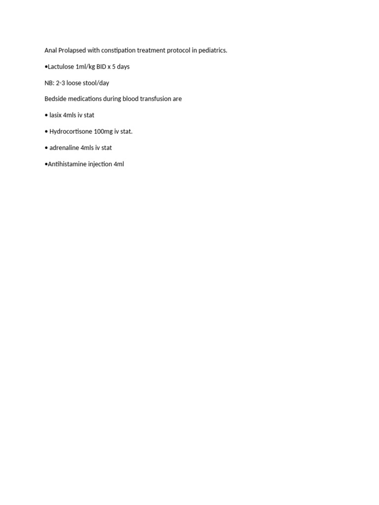 Anal Prolapsed | PDF