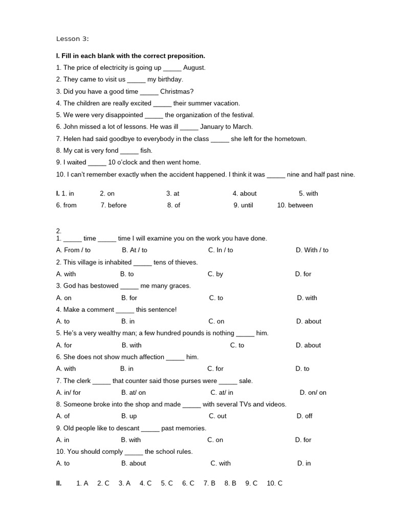 Preposition Practice Exercises | PDF | Chess Theory | Chess