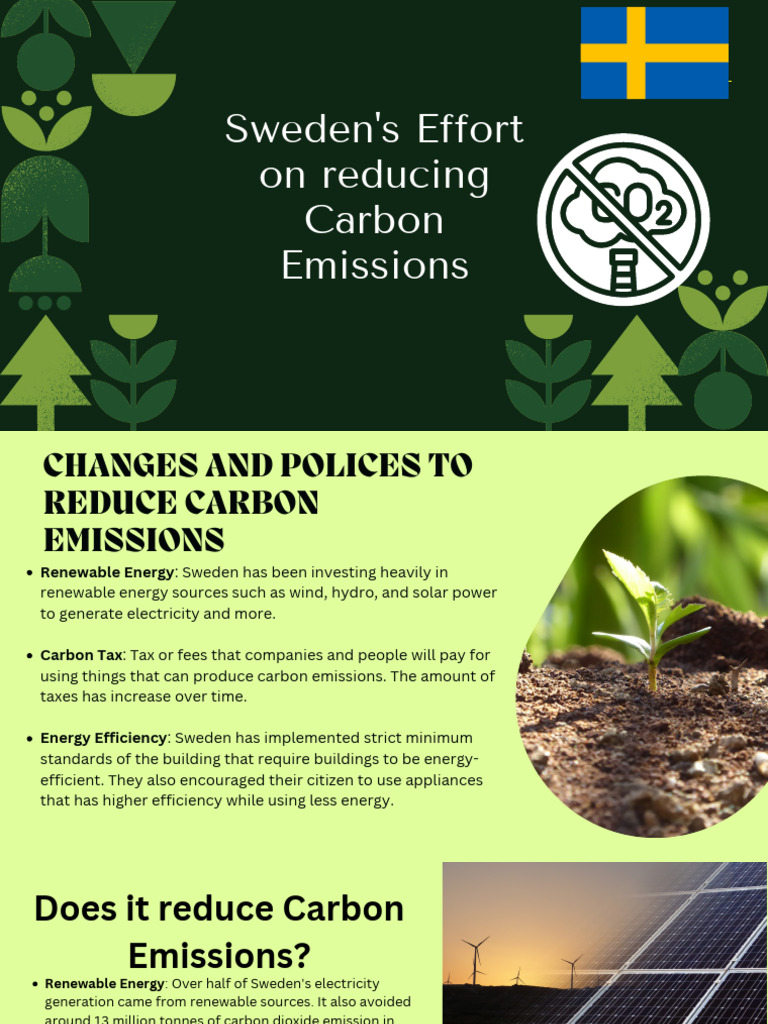 Sweden's Effort On Reducing Carbon Emissions PDF | PDF
