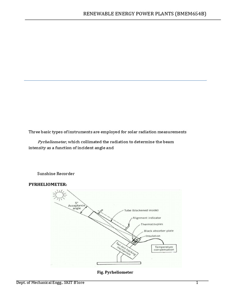 Solar Energy Measurement and Conversion | PDF | Photovoltaic System ...