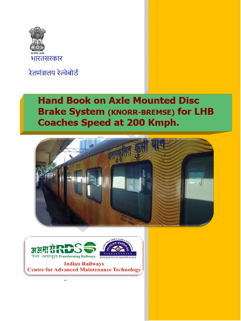 Axle Disk Brake System for LHB Coaches | PDF | Brake | Valve