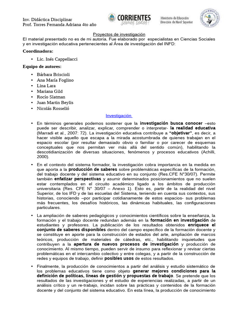 Guía para Proyectos de Investigación Educativa | PDF | Datos | Teoría