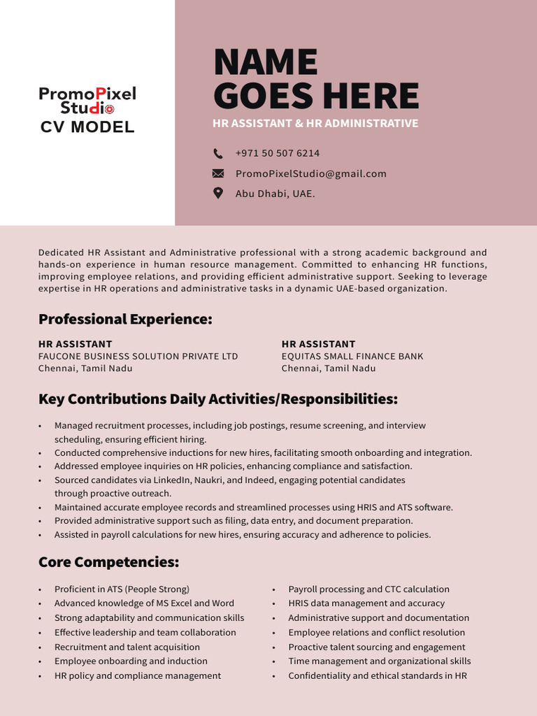 CV Model 12 | PDF