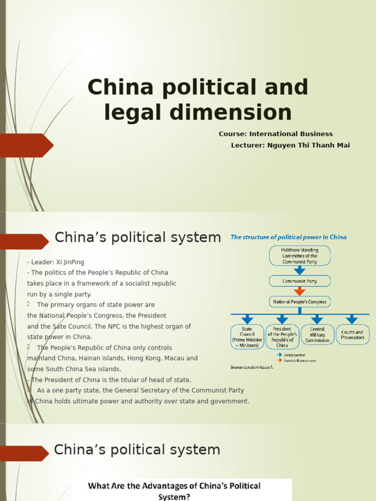 China's Political and Legal Framework | PDF | China | World Politics