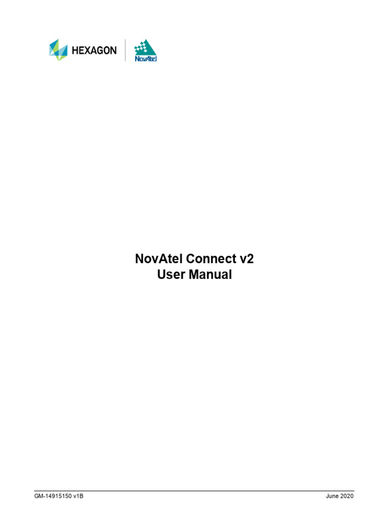 NovAtel Connect v2 User Manual | PDF | Window (Computing) | Button ...