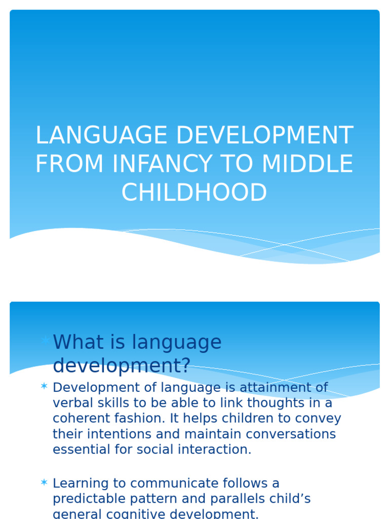 Language Development in Children | PDF | Language Development ...