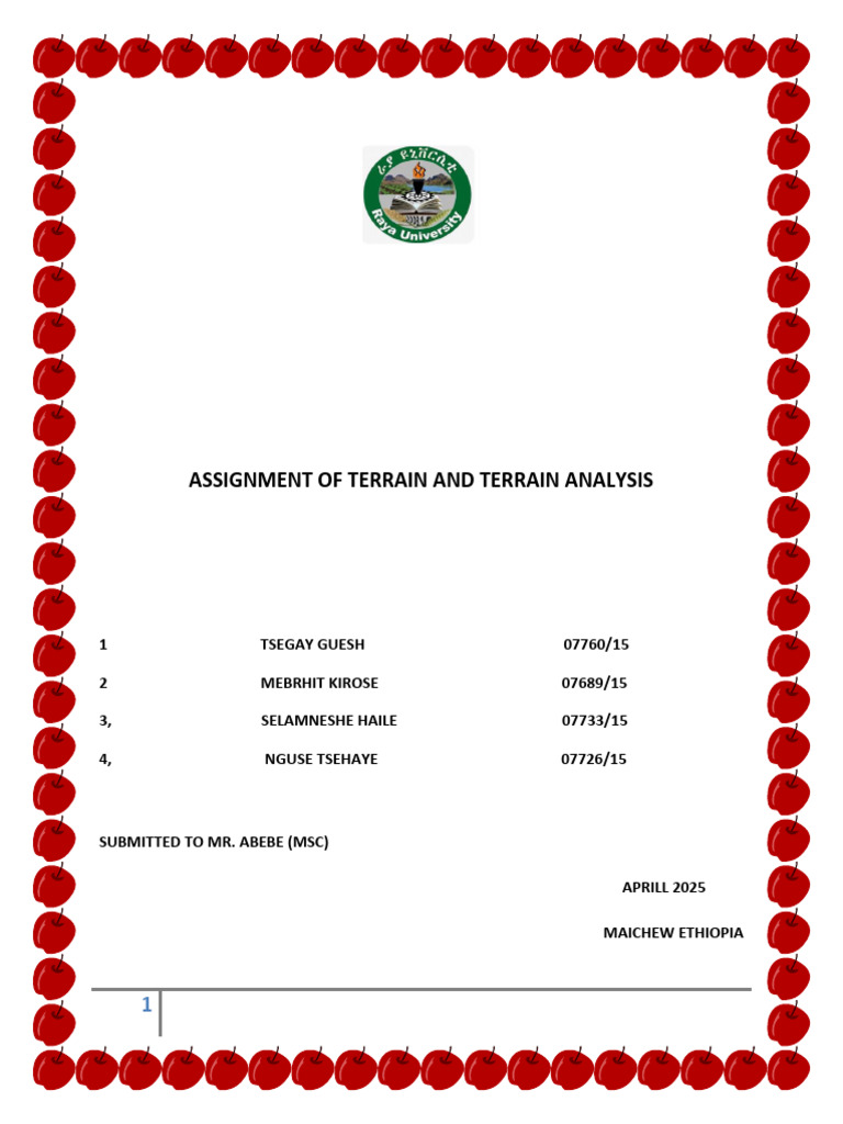 Terrain Analysis for Land Use Planning | PDF | Drainage Basin