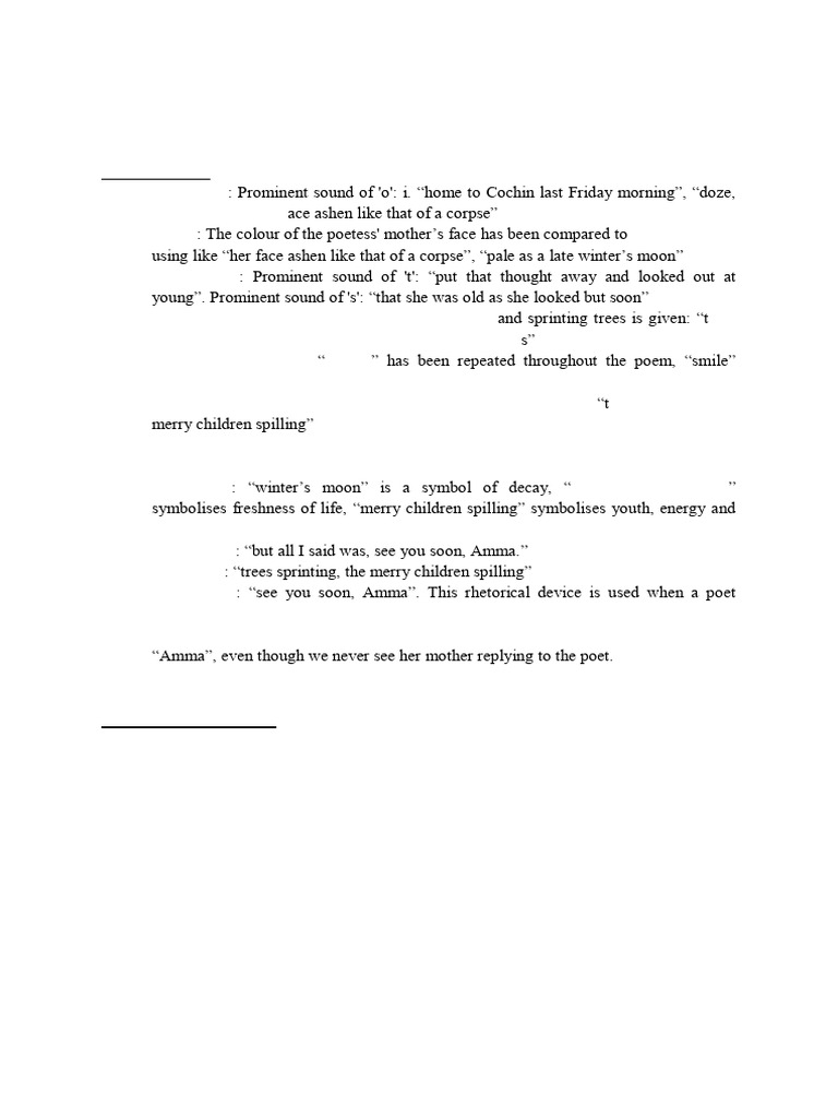 My Mother at Sixty - Six Notes | PDF | Poetry