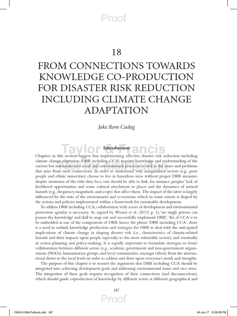 Integrating DRR and CCA for Development | PDF | Disaster Risk Reduction ...