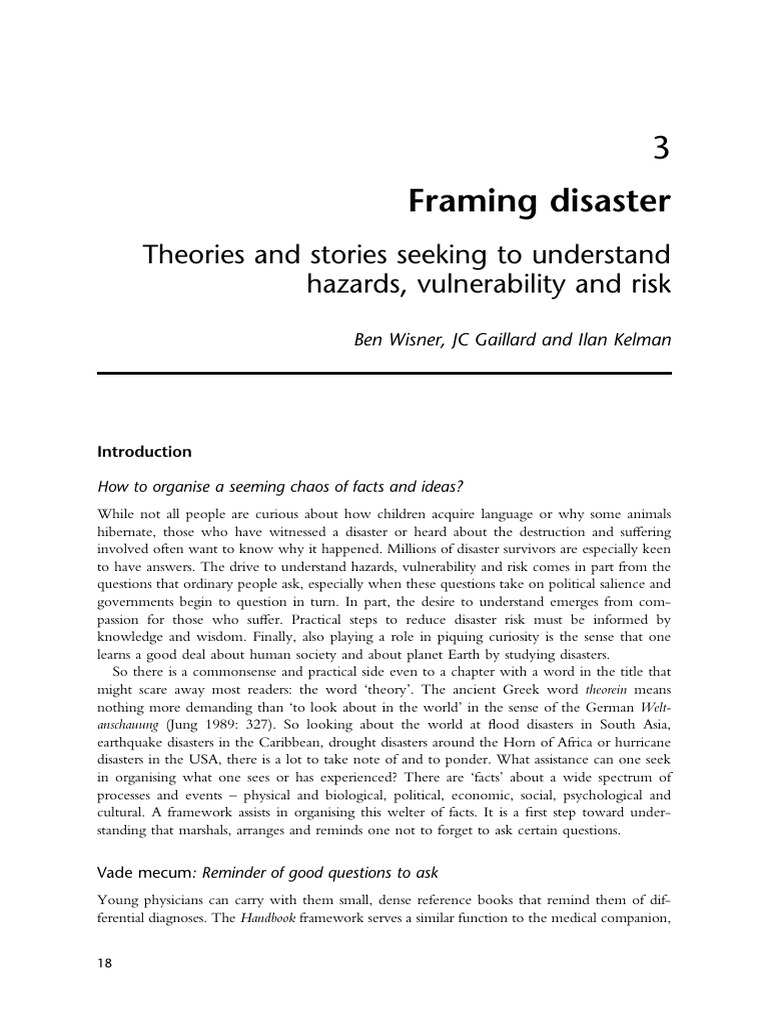 Understanding Disaster Risk Frameworks | PDF | Hazards | Sustainability