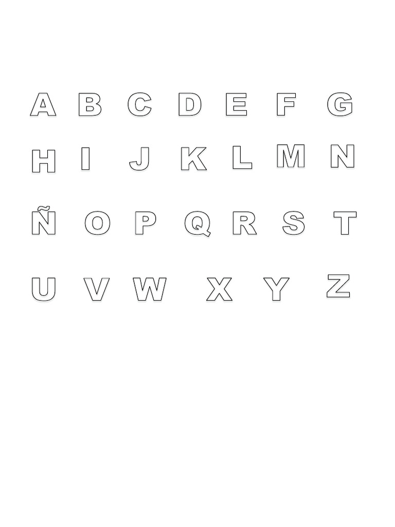 Plantilla Letras | PDF