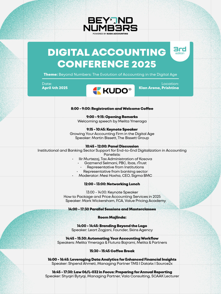 Agenda - Digital Accounting Conference 2025 | PDF | Business