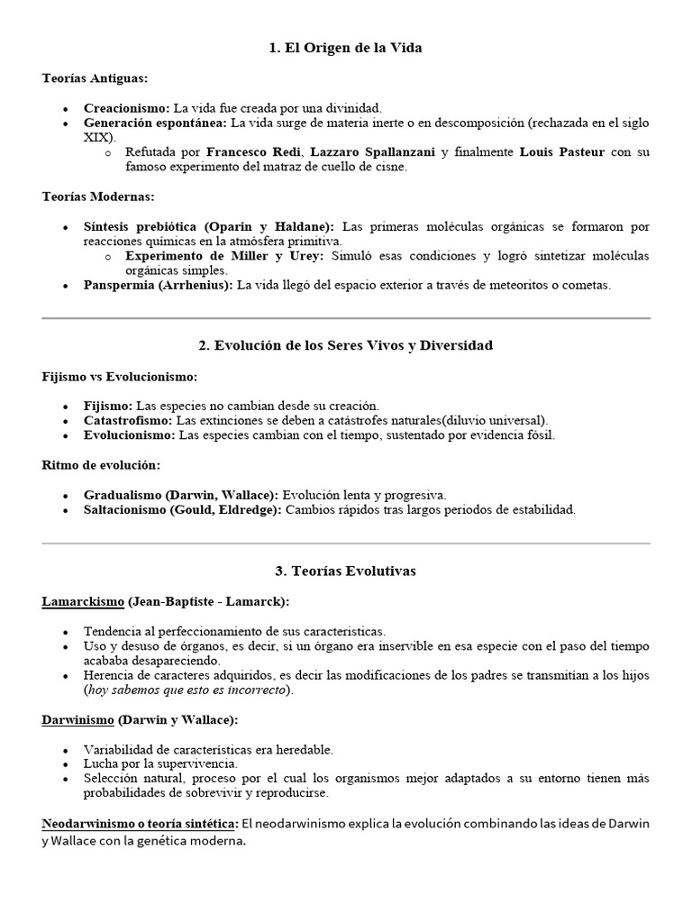 Orígenes y Evolución de la Vida | PDF | Evolución | Homo