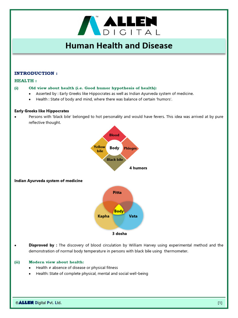 Human Health and Disease (Sheet All Part) | PDF | Antibody | Immune System