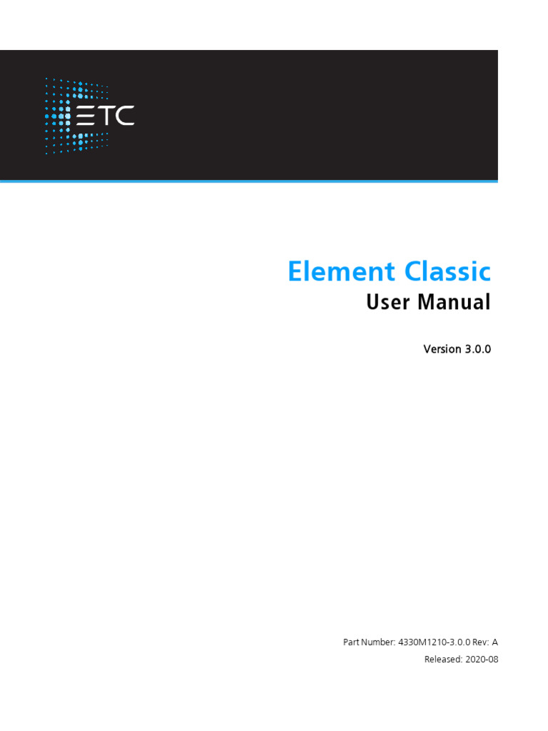 Element Classic User Manual v3.0.0 | PDF | Command Line Interface ...