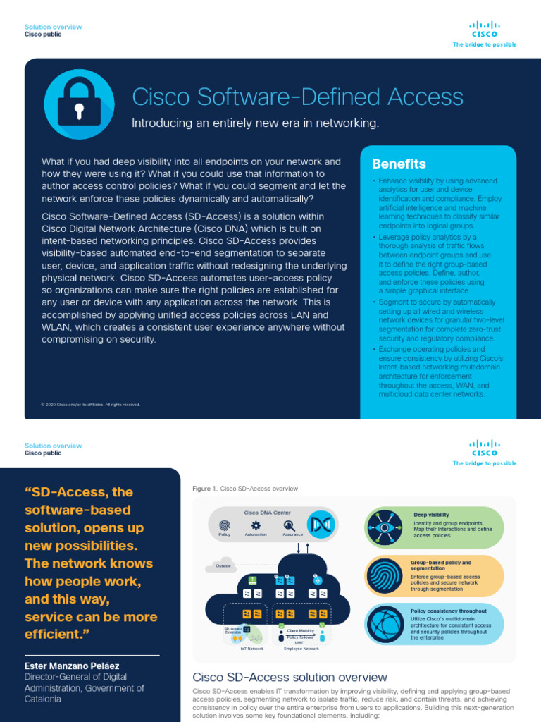 Cisco SD-Access Solution Overview | PDF | Computer Network | Internet ...