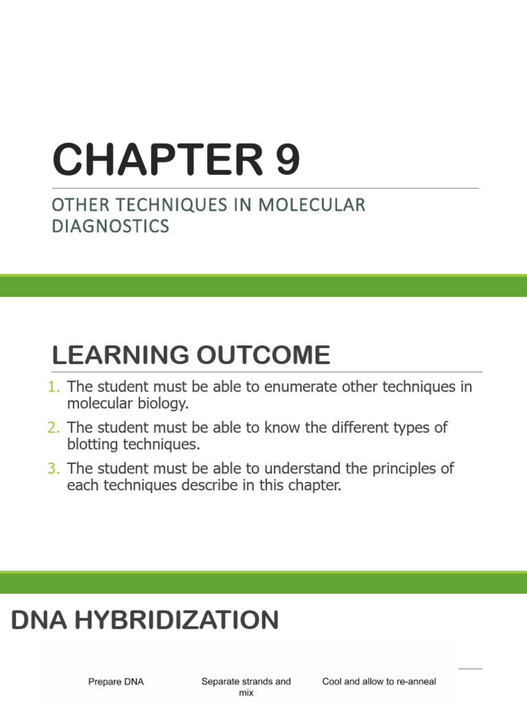 CH9 Other Molecualr Techniques | PDF