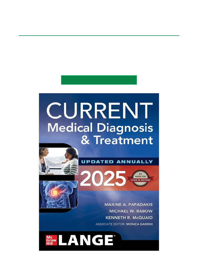 CURRENT Medical Diagnosis and Treatment 2025 64th Edition