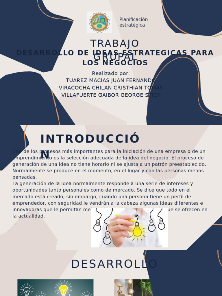 Estrategias para Desarrollar Ideas de Negocio | PDF | Economias | Business