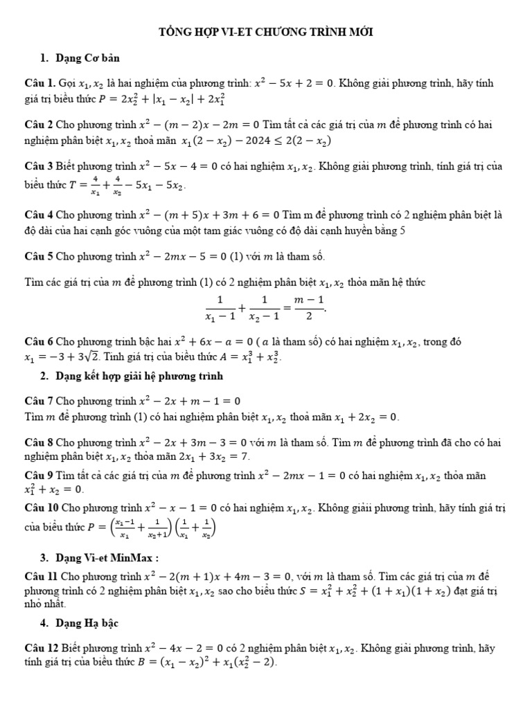 T NG H P Viet Chương Trình M I | PDF