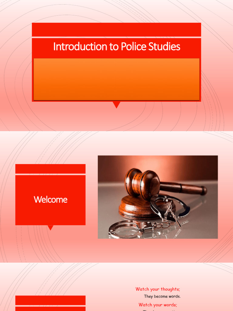 Overview of Police Studies and Criminal Justice | PDF | Crimes | Crime ...