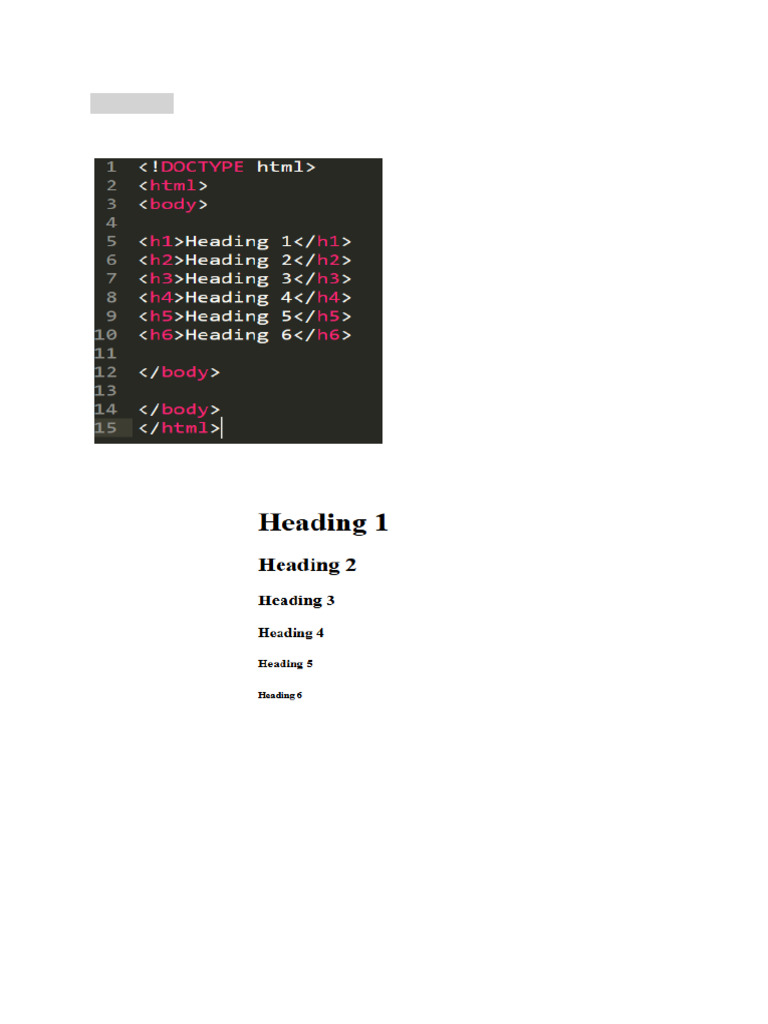 Lab Class Dates and HTML Outputs | PDF