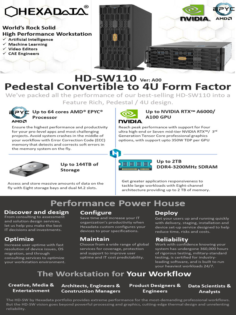 High-Performance HD-SW110 Workstation | PDF | Office Equipment ...