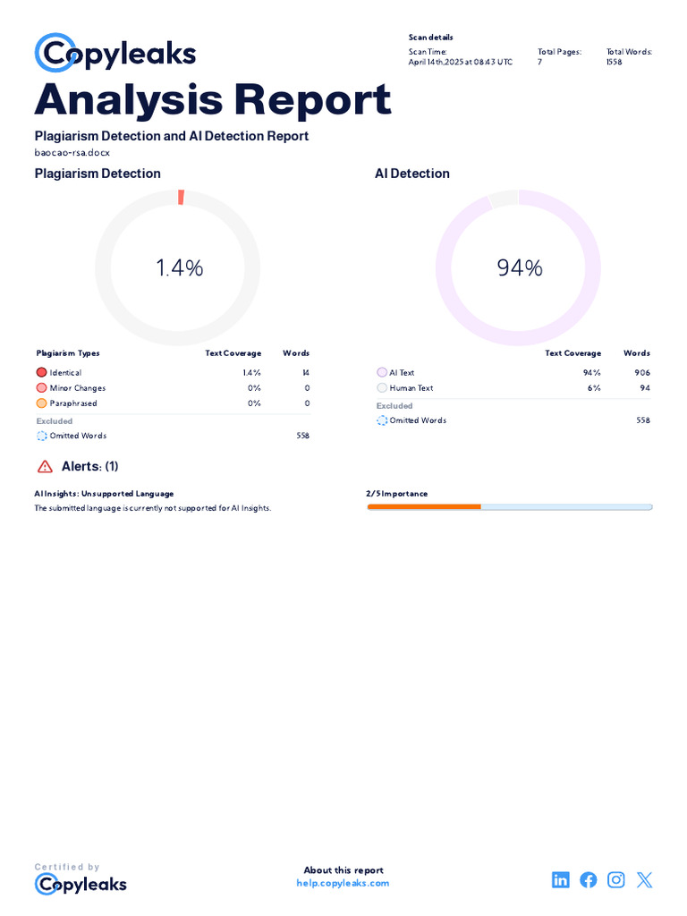 Baocao-Rsa - Docx - Report | PDF