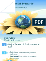 Environmental Stewards: Click To Edit Master Subtitle Style