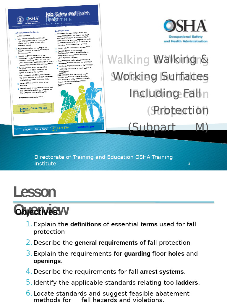 OSHA Fall Protection Guidelines | PDF | Occupational Safety And Health ...