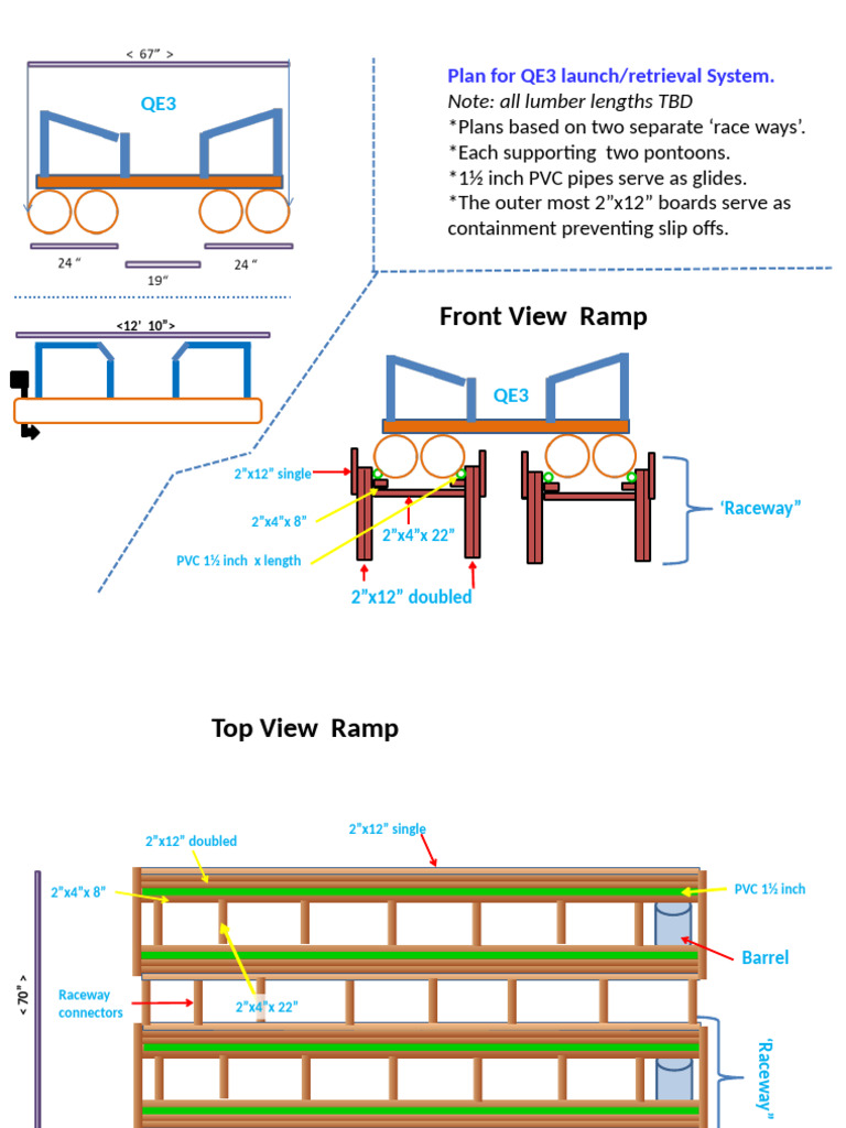 Pontoon Boat Ramp 5 4 24 w ALT Design | PDF | Pipe (Fluid Conveyance ...