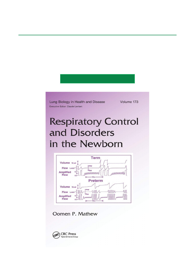 Respiratory Control and Disorders in The Newborn 1st Edition Full Text ...