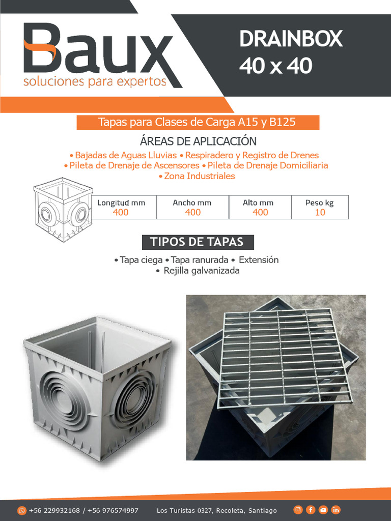 Aplicaciones y Ventajas de DrainBox | PDF