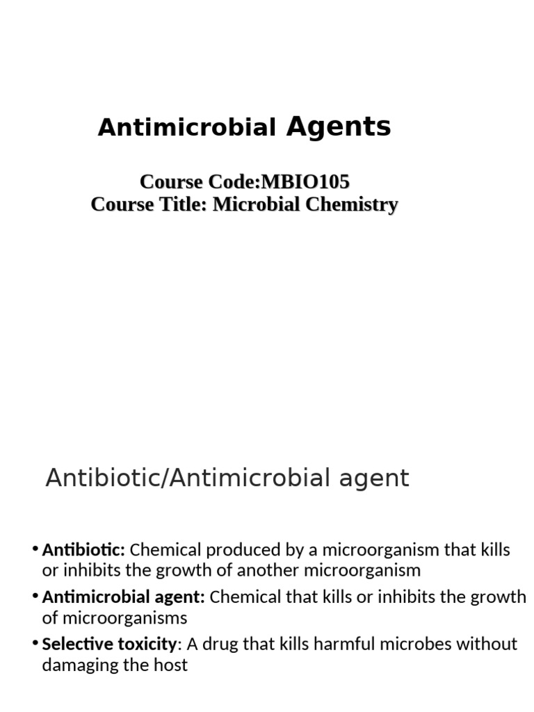 Antimicrobial Agents Overview and Mechanisms | PDF | Penicillin ...