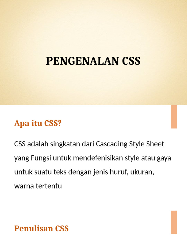 10 MENGENAL CSS DAN PENULISAN CSS | PDF