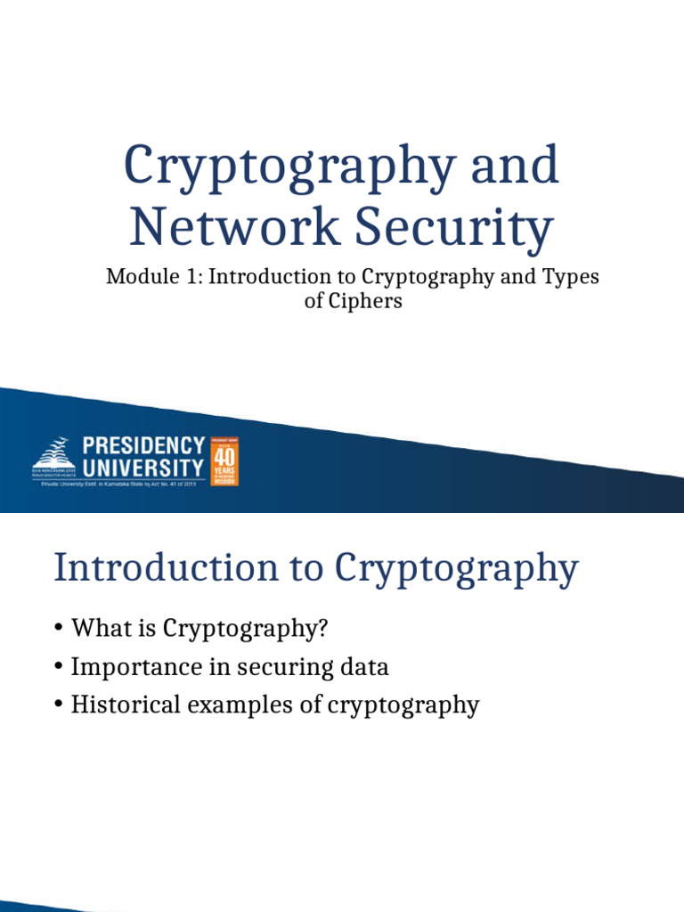 Introduction to Cryptography Basics | PDF | Cipher | Encryption