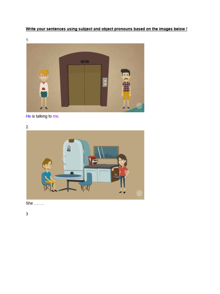 Pronouns and Possessives Practice | PDF