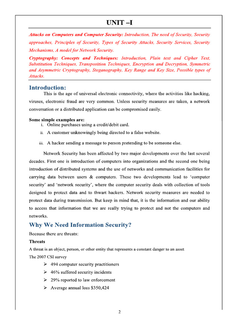 CNS Unit 1 | PDF