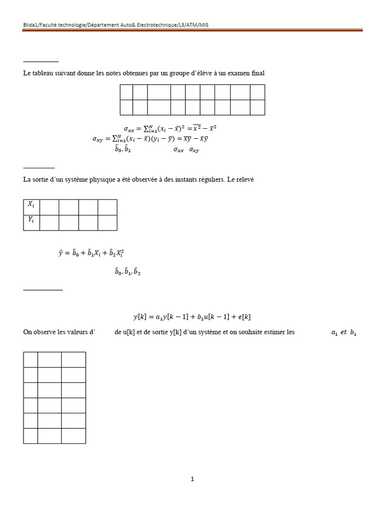Exercices de statistiques et modélisation | PDF